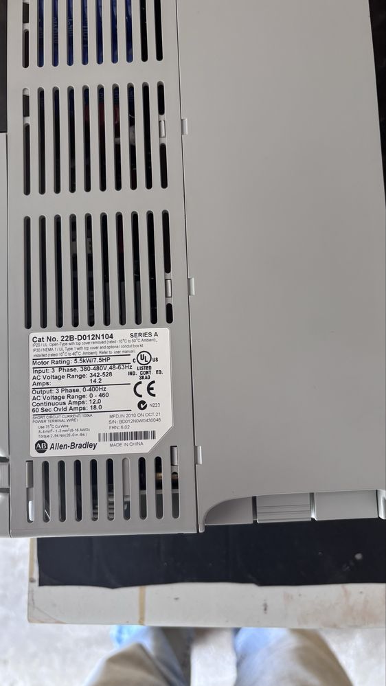 Variadores de Frequencia  Allen Bradley