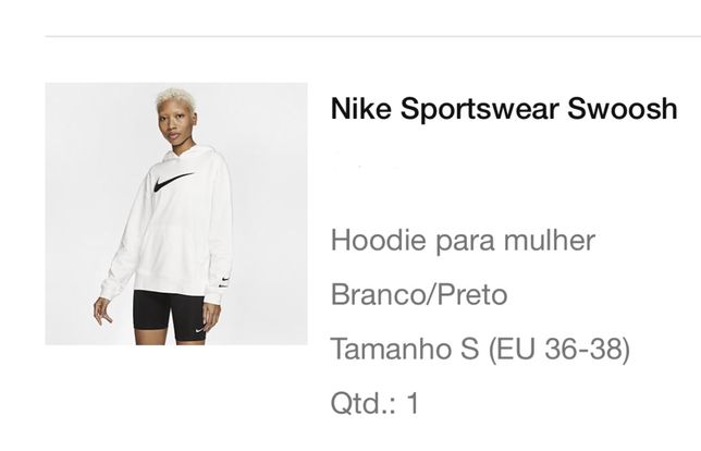 Camisola Nike Sportswear Swoosh NOVA!! Com fatura!