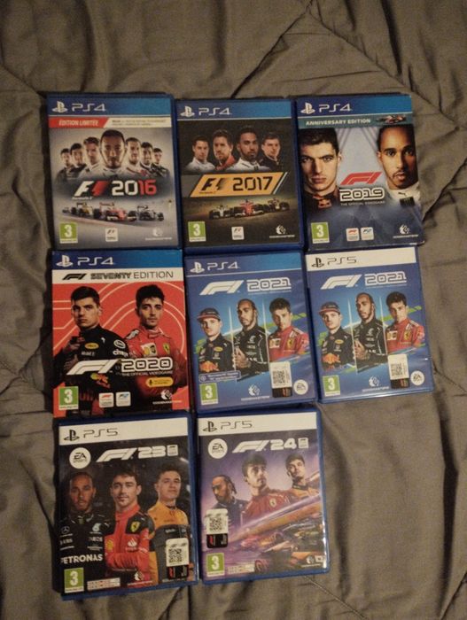 Conjunto jogos formula 1 para ps4 e ps5