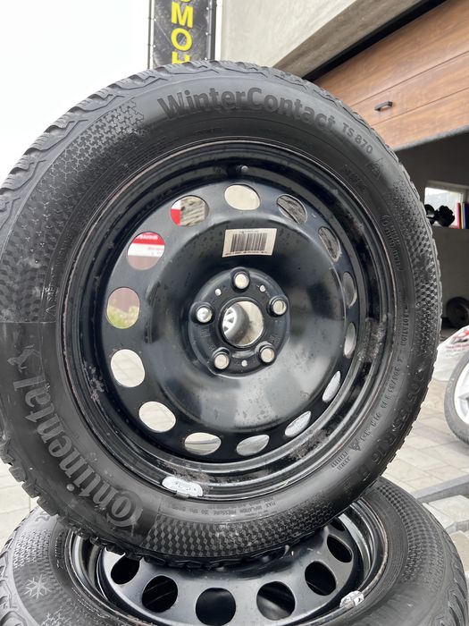 Шини з дисками всесезон continental 205/55 r16 5*112 16 vw,skoda,seat
