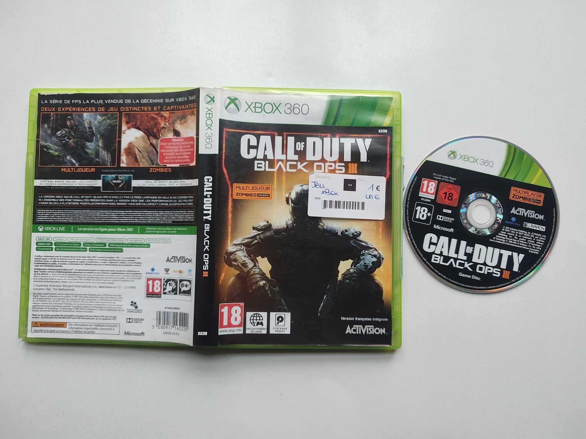 Gra Xbox 360  Call of duty Black ops III PL