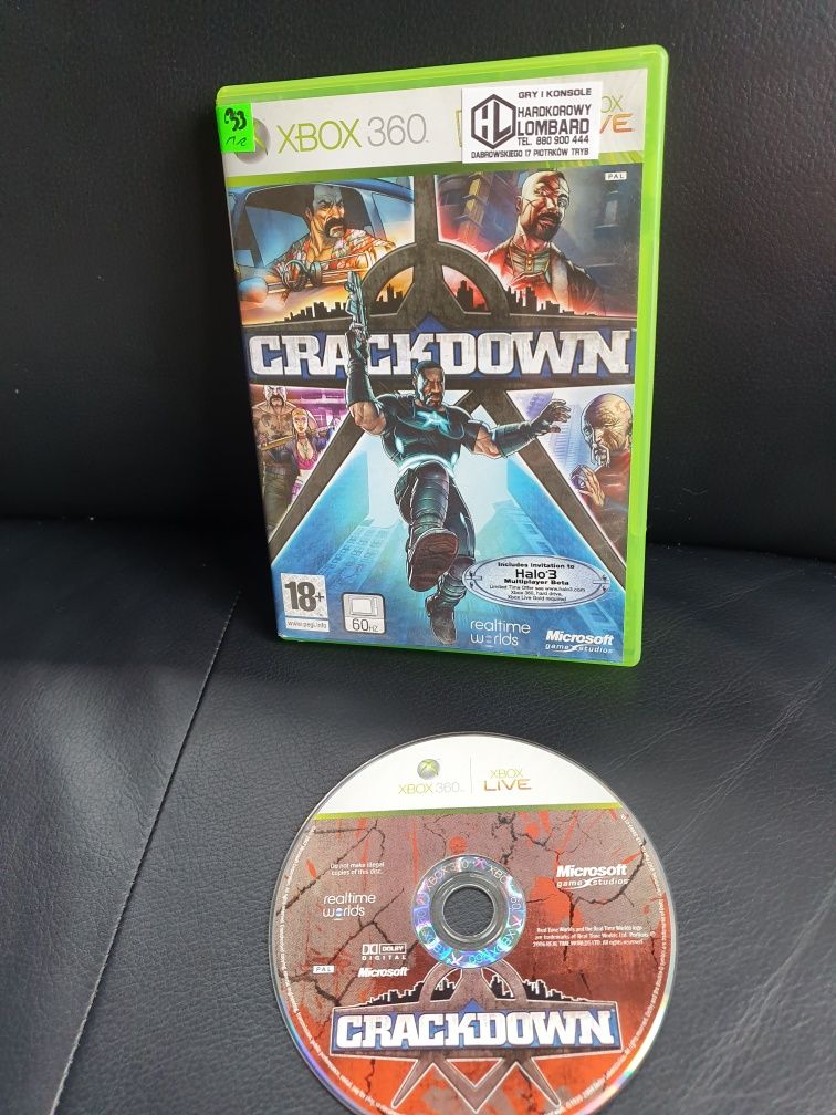 Gra gry xbox 360 one Crackdown 1 od kolekcjonera