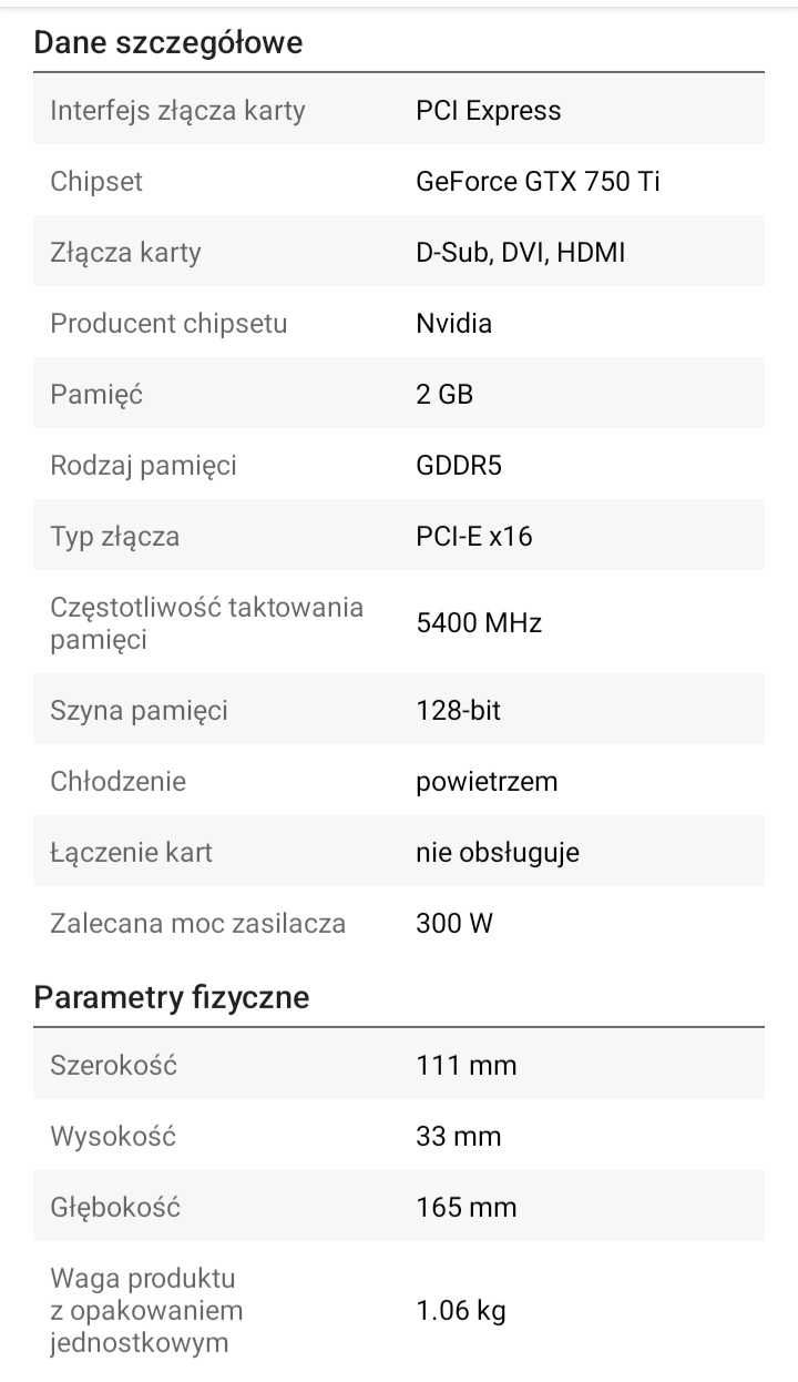 Karta graficzna MSI GTX 750 Ti 2 GB