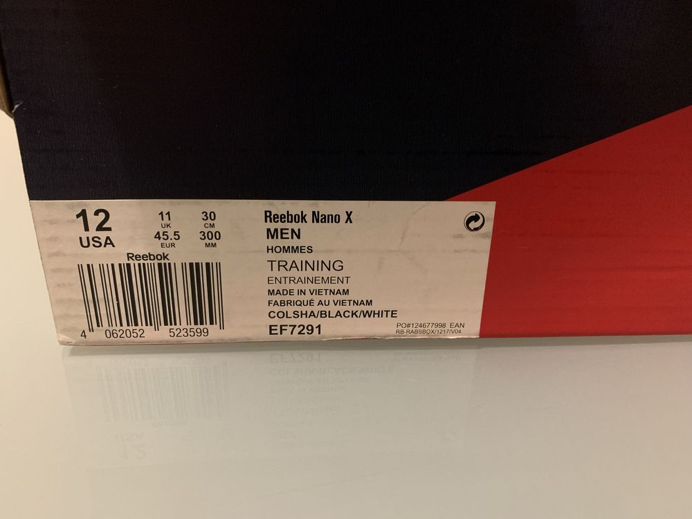 Tenis Reebok Nano X novo a estrear