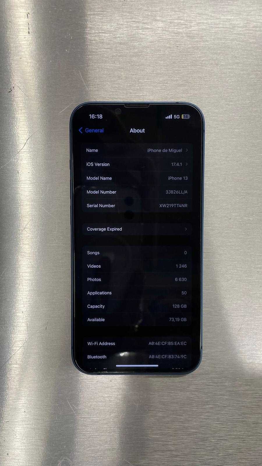 iphone 13 azul usado