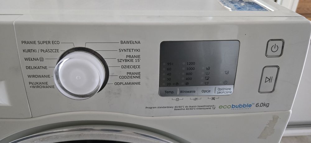 Pralka Samsung 6kg WF60F4EEW2W/EO na części
