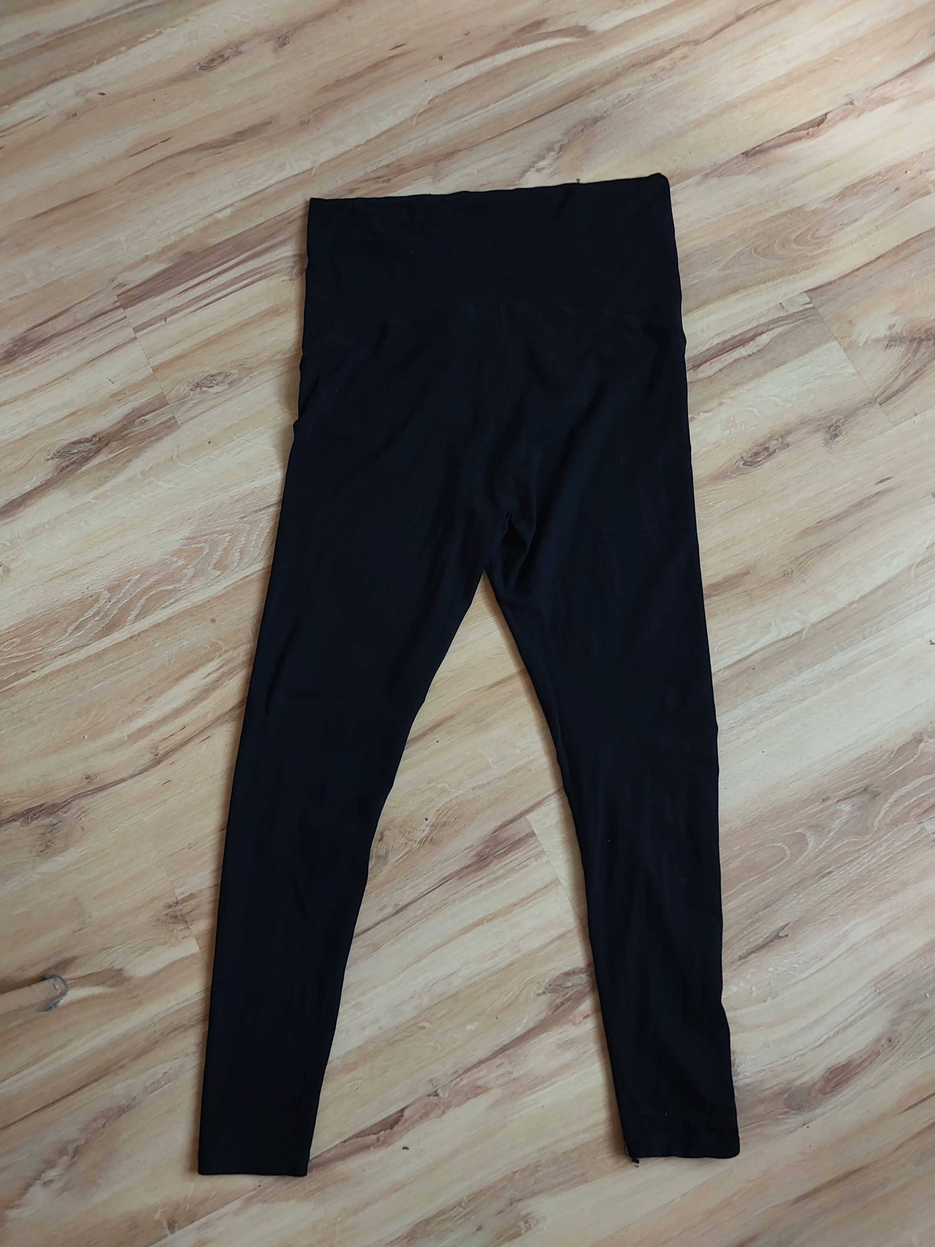 Czarne legginsy ciążowe XL h&m mama 42 spodnie