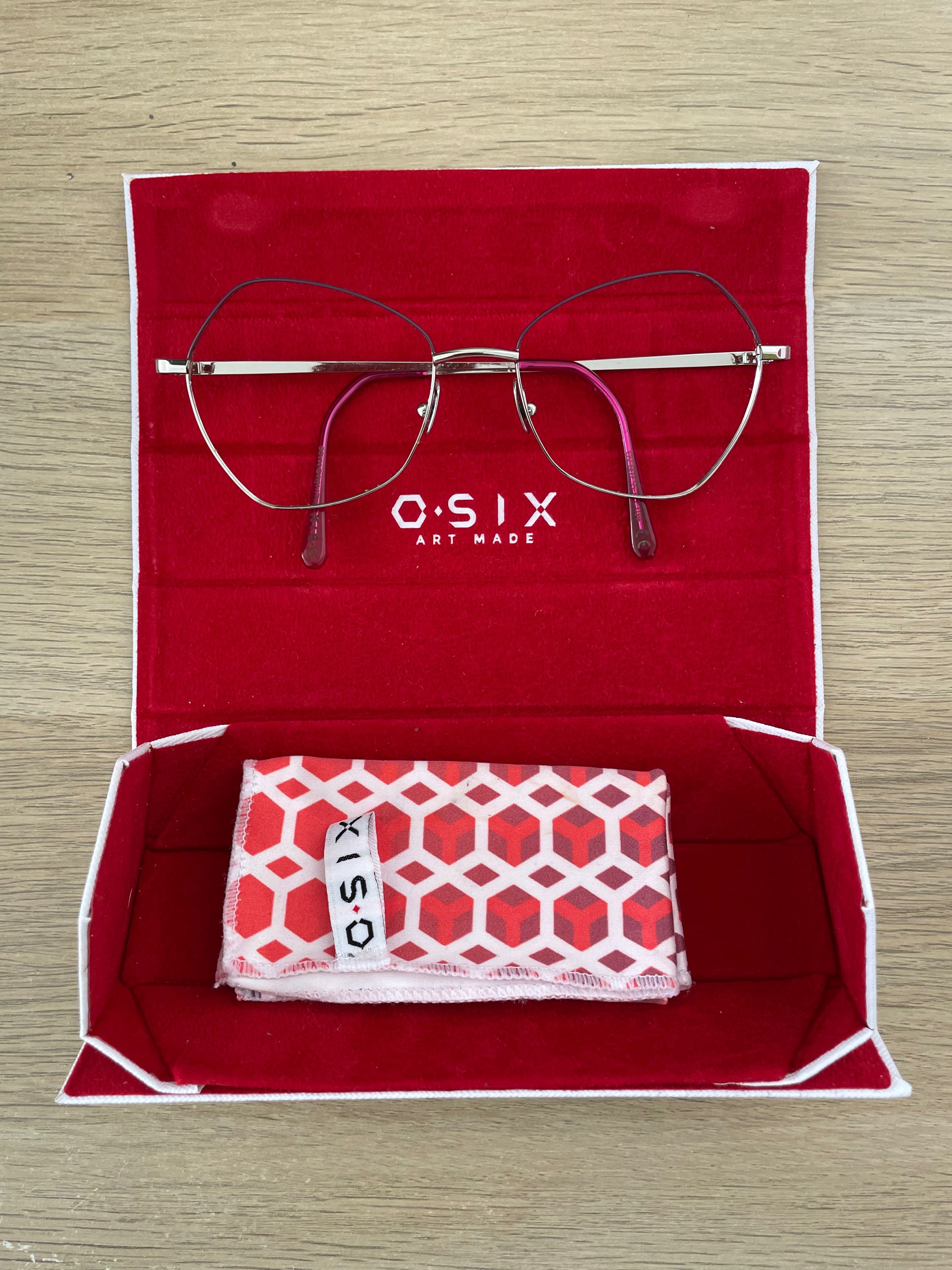 Armação óculos formato geométrico Osix OV - 607