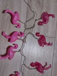 Łańcuch LED flamingi