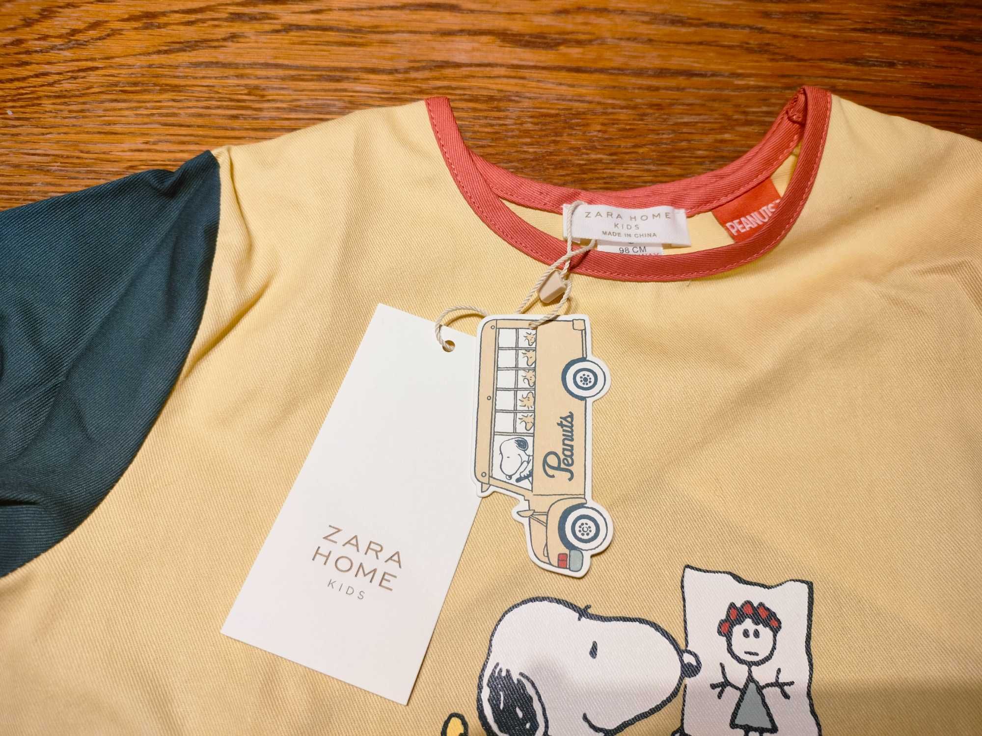 Śliniak z rękawami ZARA HOME KIDS Peanuts NOWY