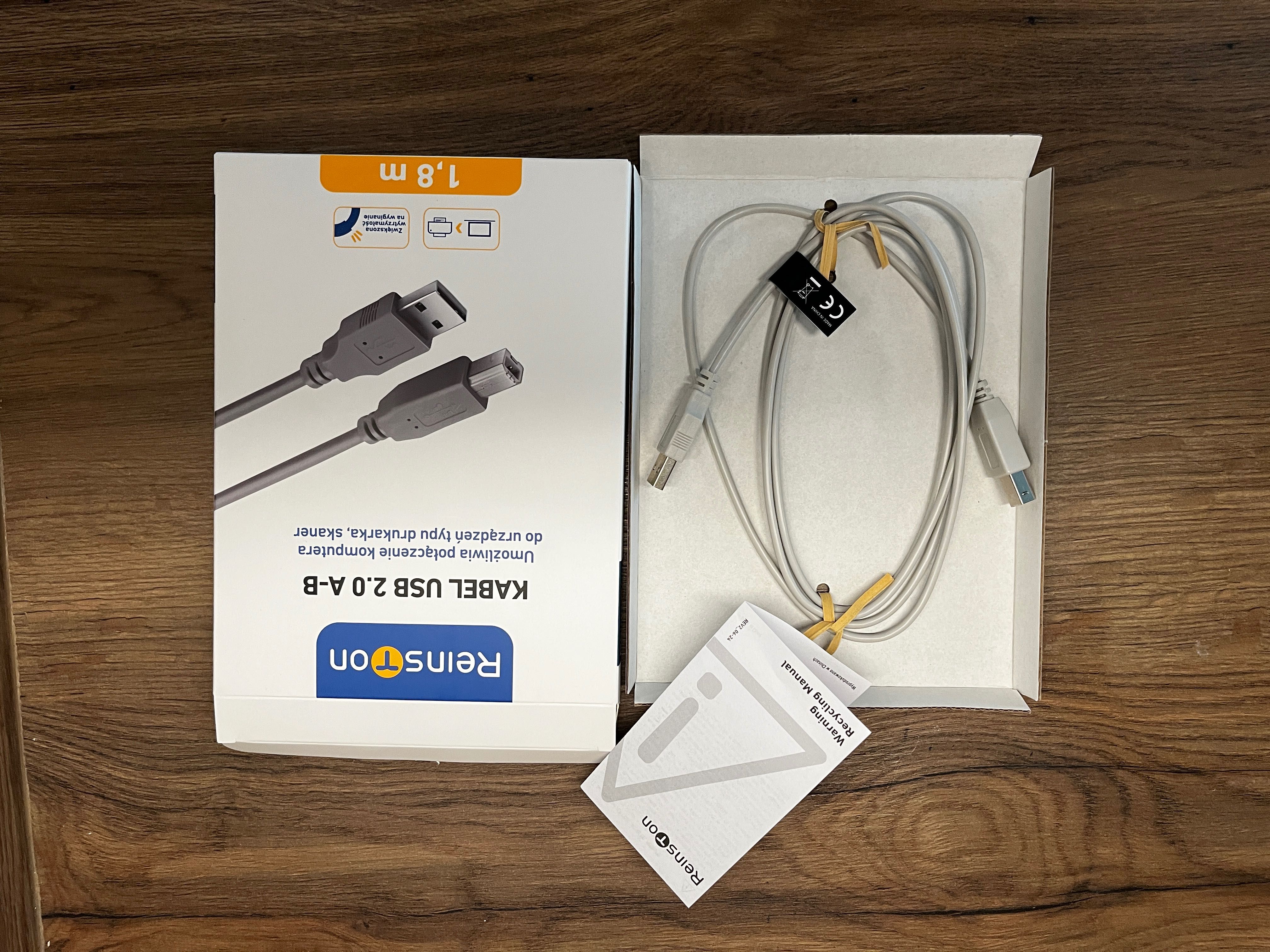 Kabel USB 2.0 A-B do drukarki