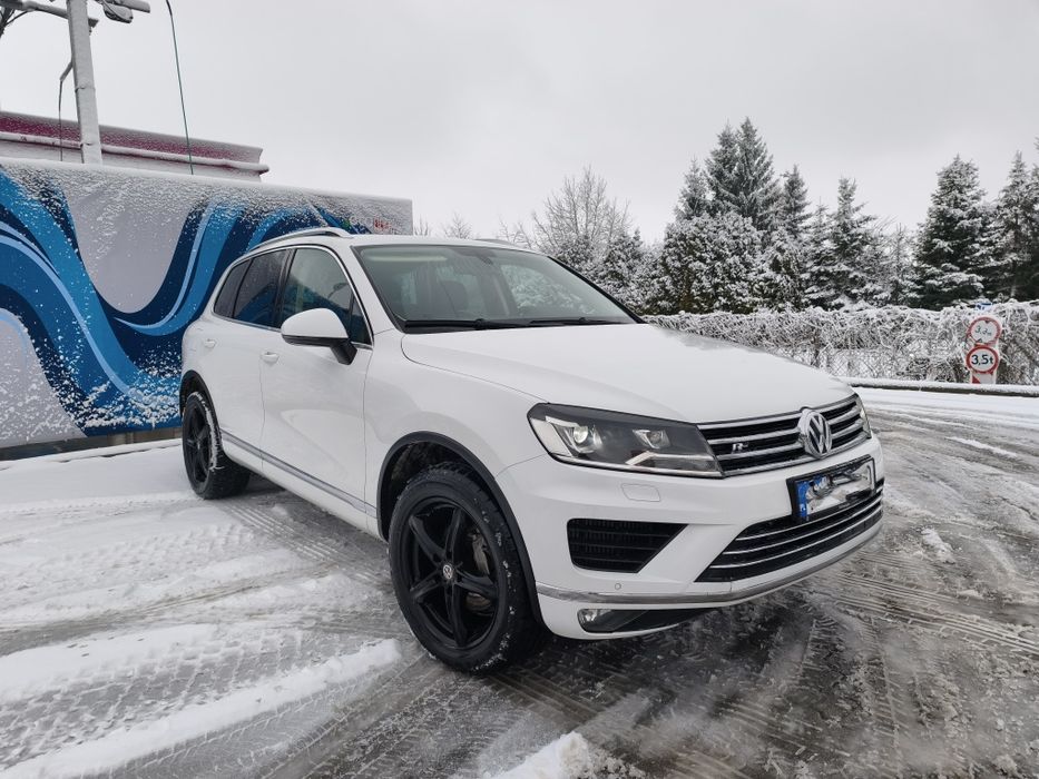 VW Touareg lift Salon Polska 3.0 TDI 4x4 Hak 3.5T  zamiana sprzedaż