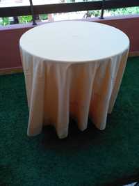 Toalha redonda para mesa camilha