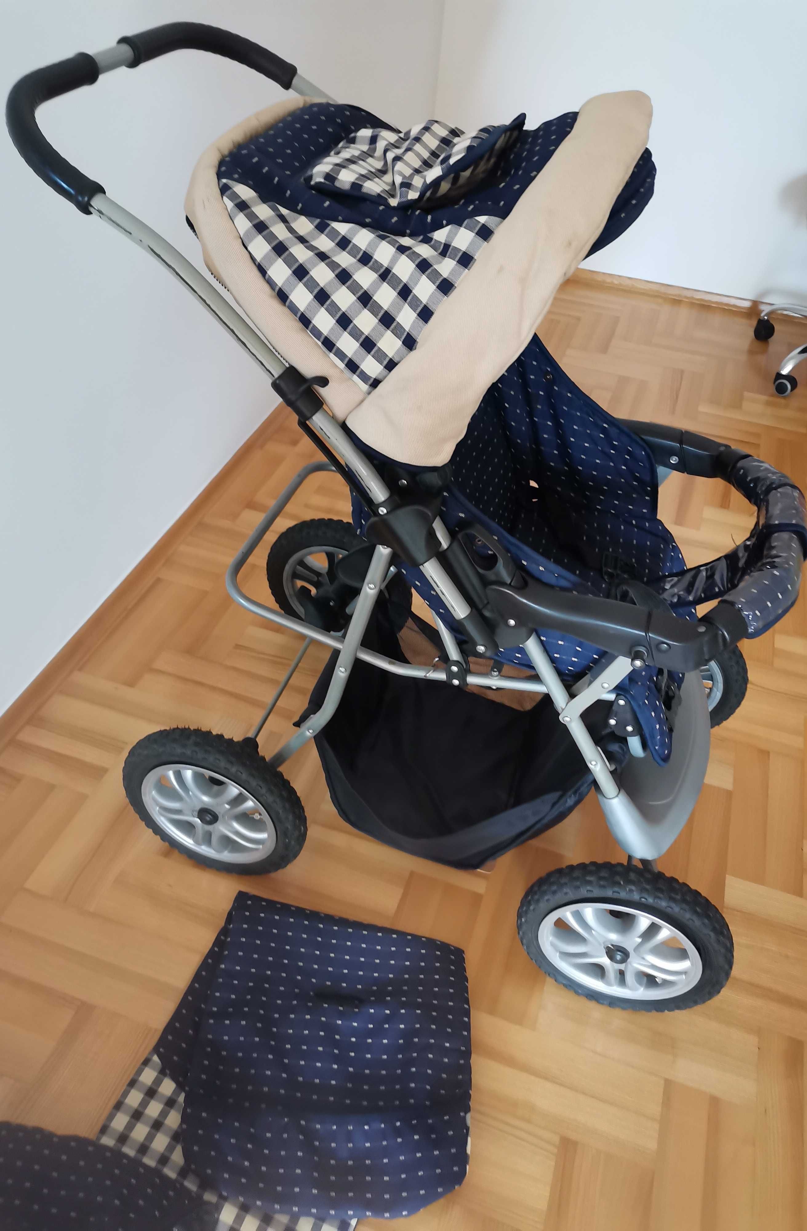 Wózek dziecięcy 2w1 /głęboki, spacerowy.