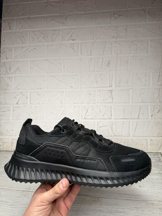 Мужские черные кроссовки skechers matera 2.0