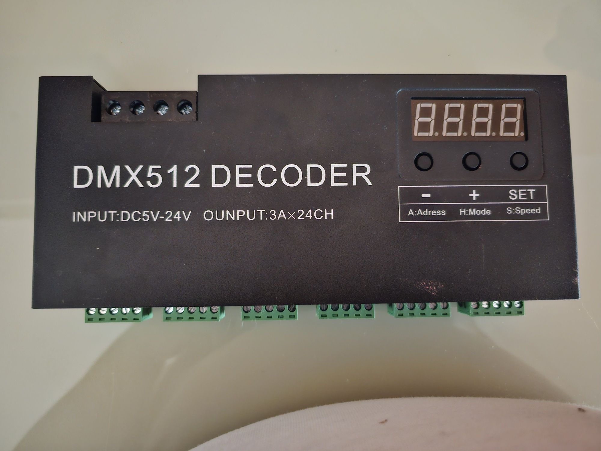 4x Controlador de escurecimento RGBW DMX512, decodificador DMX RGBW DM