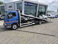 Mitsubishi Canter 75 / PLATFORMA + NAJAZDY / IDEALNY DO MASZYN / NIEZAWODNY SILNIK / HYDRAULIKA / 3 MIEJSCA / MANUAL  Dł. Platforma Hydr.+najazdy/maszyny+auta/Zarej. Specjalny/Serwisowany