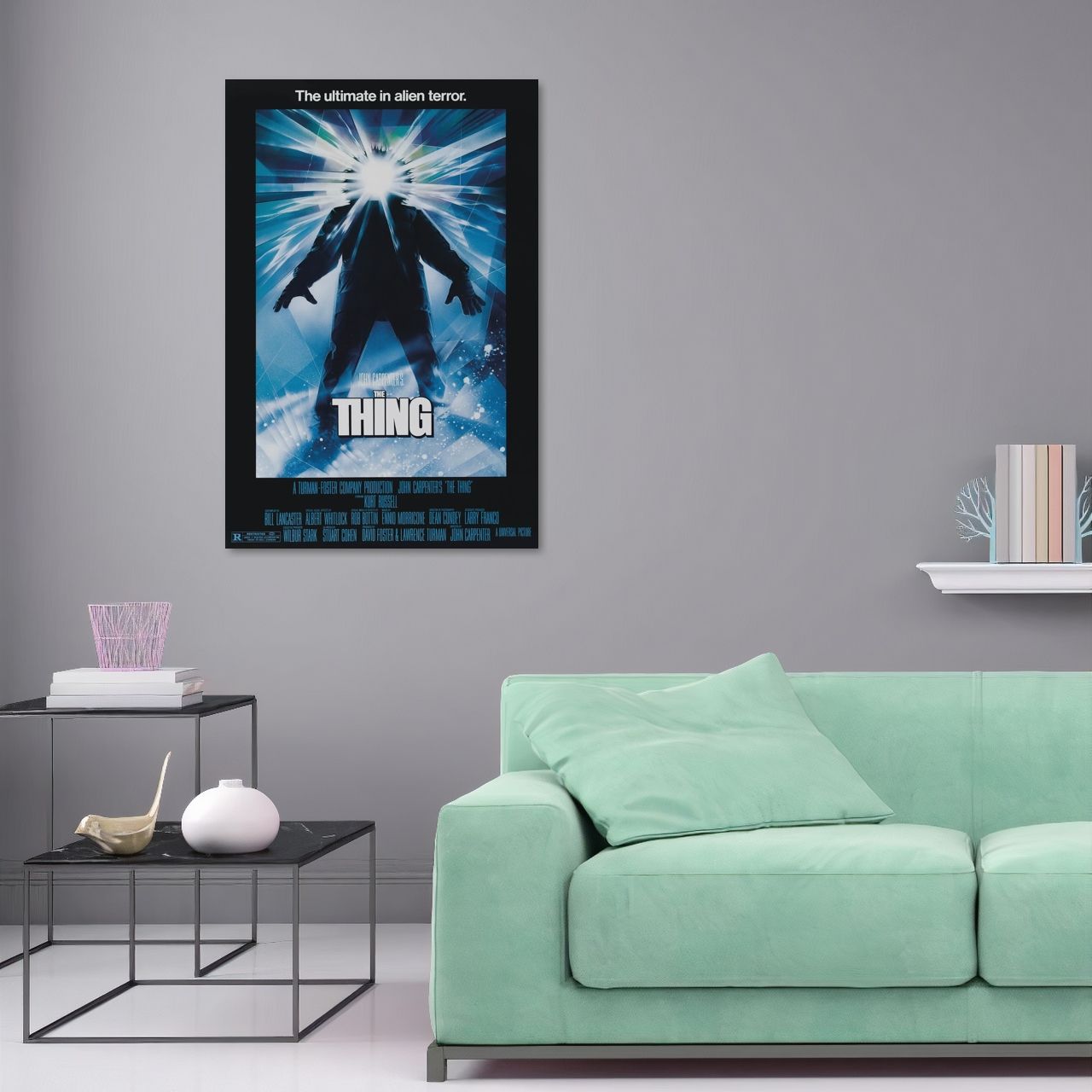 The Thing (1982) Карпентер жахи ретро фільм постер, картина на полотні