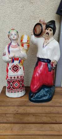 Karafka Ukraińska Ceramika Zestaw