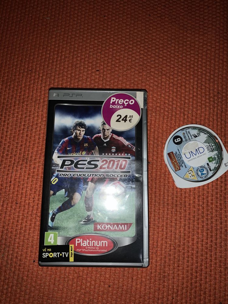 Jogo para PSP PES 2010 + DVD FILME