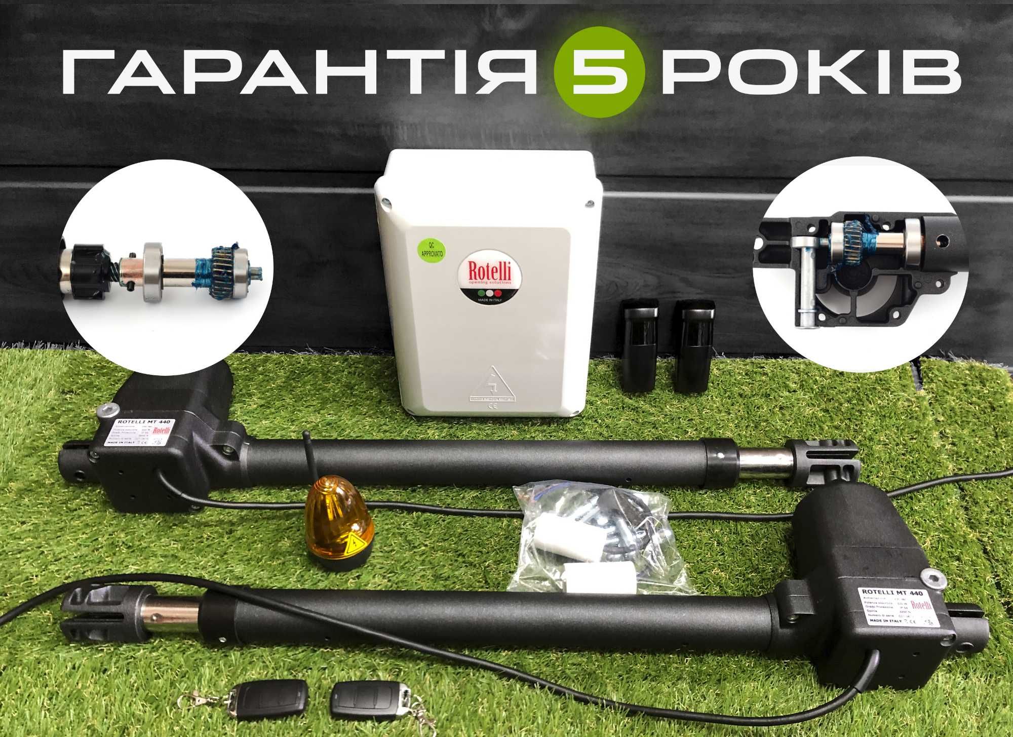 Автоматика для розпашних гаражних воріт, Приводи для розпашних воріт