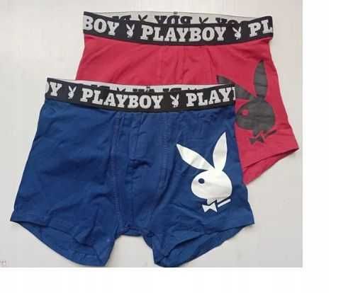 Bokserki męskie PLAYBOY - dwupak, różne kolory, rozmiar L