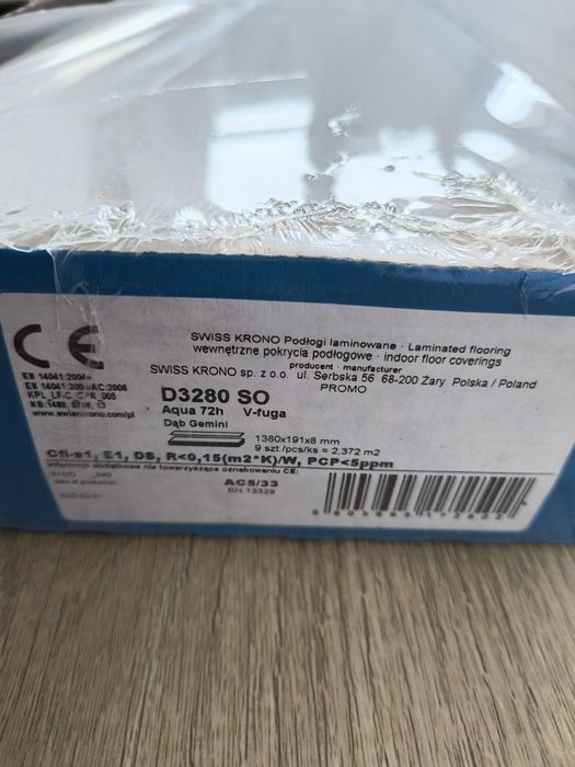 Panele Krosno dąb Gemini 8mm AC5 7paneli+ścinki