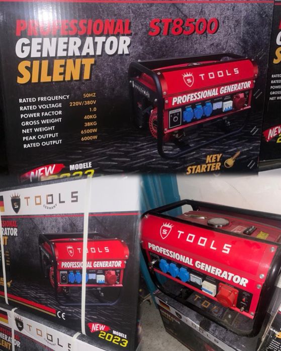 Генератор ST 8500 — 6 кВт, Німеччина, бензин, 3 фази