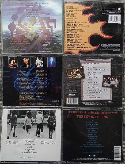 Carmine Appice , Cactus , DBA - 6 CD - Guitar Zeus , Guitar Heroes