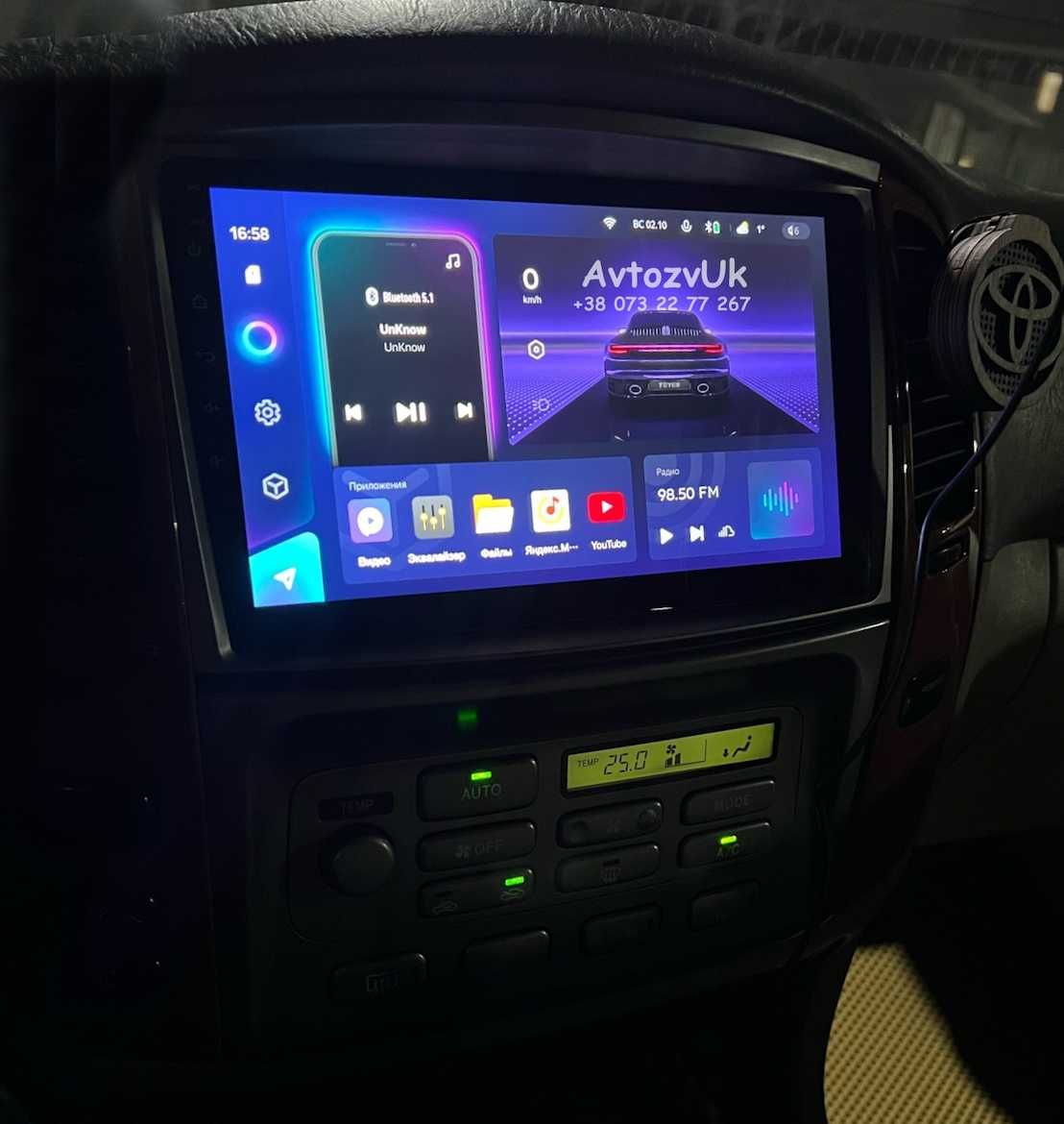 Магнитола LAND CRUISER LC 100 Toyota GPS TV USB LC100 2 дин Android 13