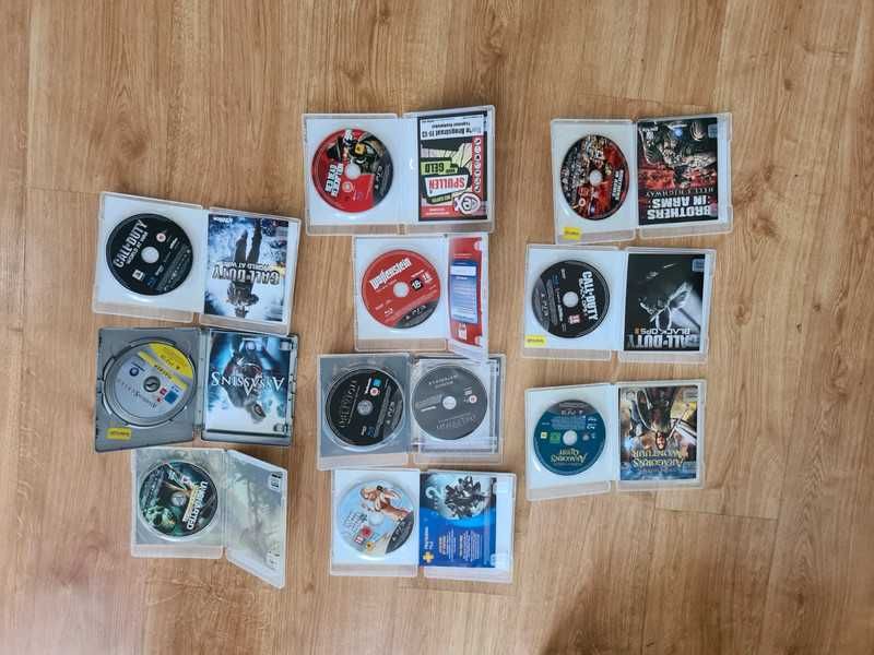 Playstation 3 zestaw super 10 gier Gta 5 wolfenstein oblivion bdb ps3