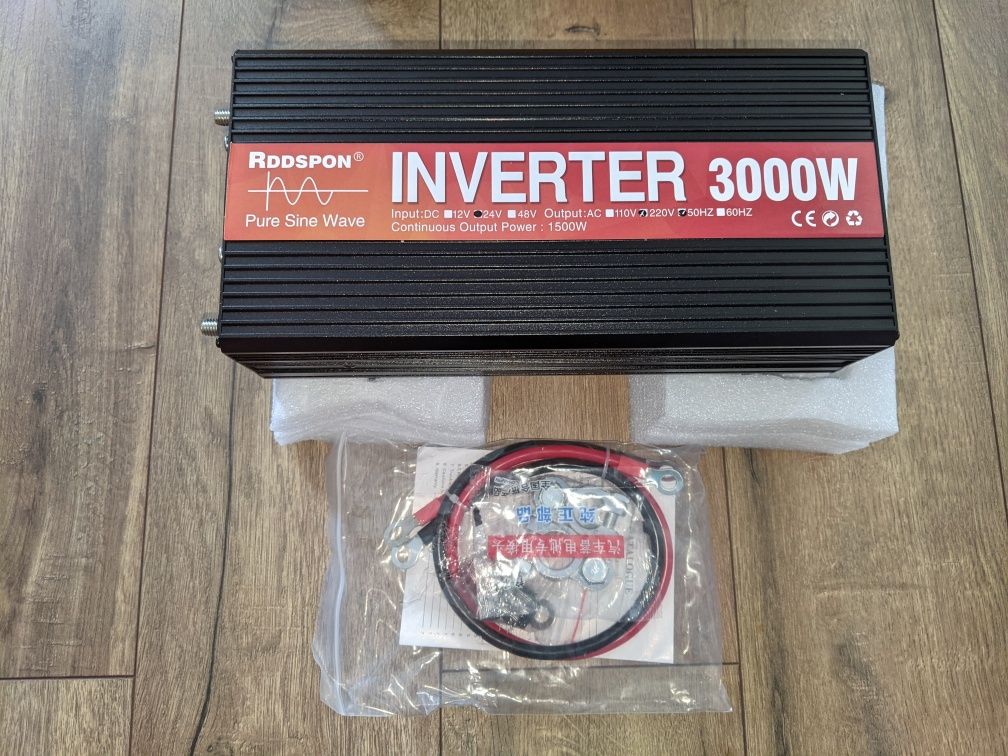 Інвертор RDDSPON чистий сінус 24V 220V 3000W