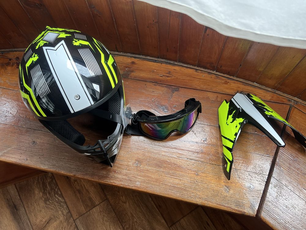 Kask full face mtb dh hulajnoga