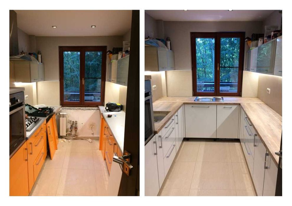 Wymiana blatów i frontów kuchennych