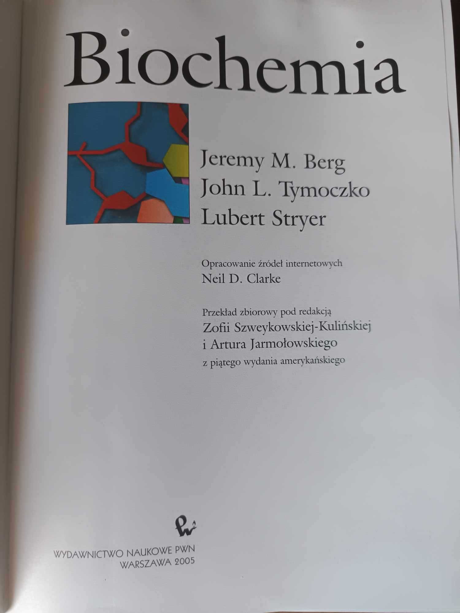 Książka podręcznik Biochemia Stryer Tymoczko Berg
