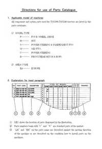 Katalog części ciągnika Iseki TM 3200, TM 3240