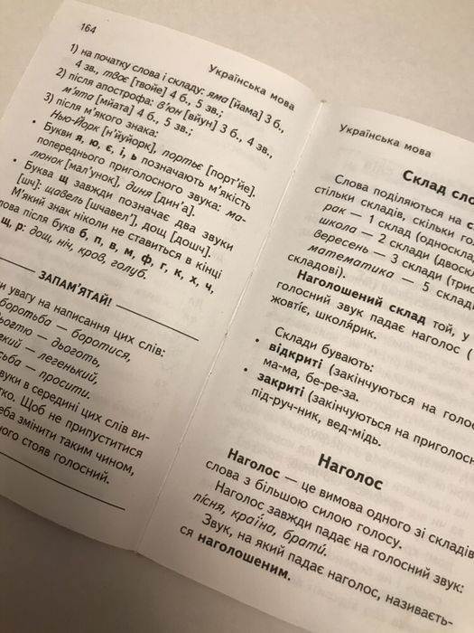 Книжка-справочник для школьников 1-4 класс.