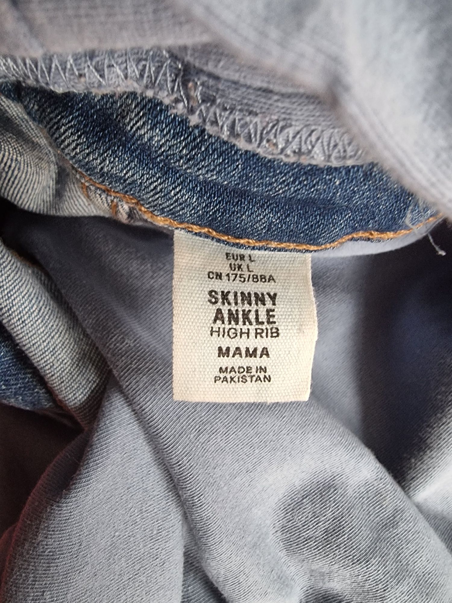 Jeansy ciążowe H&M Mama r.L