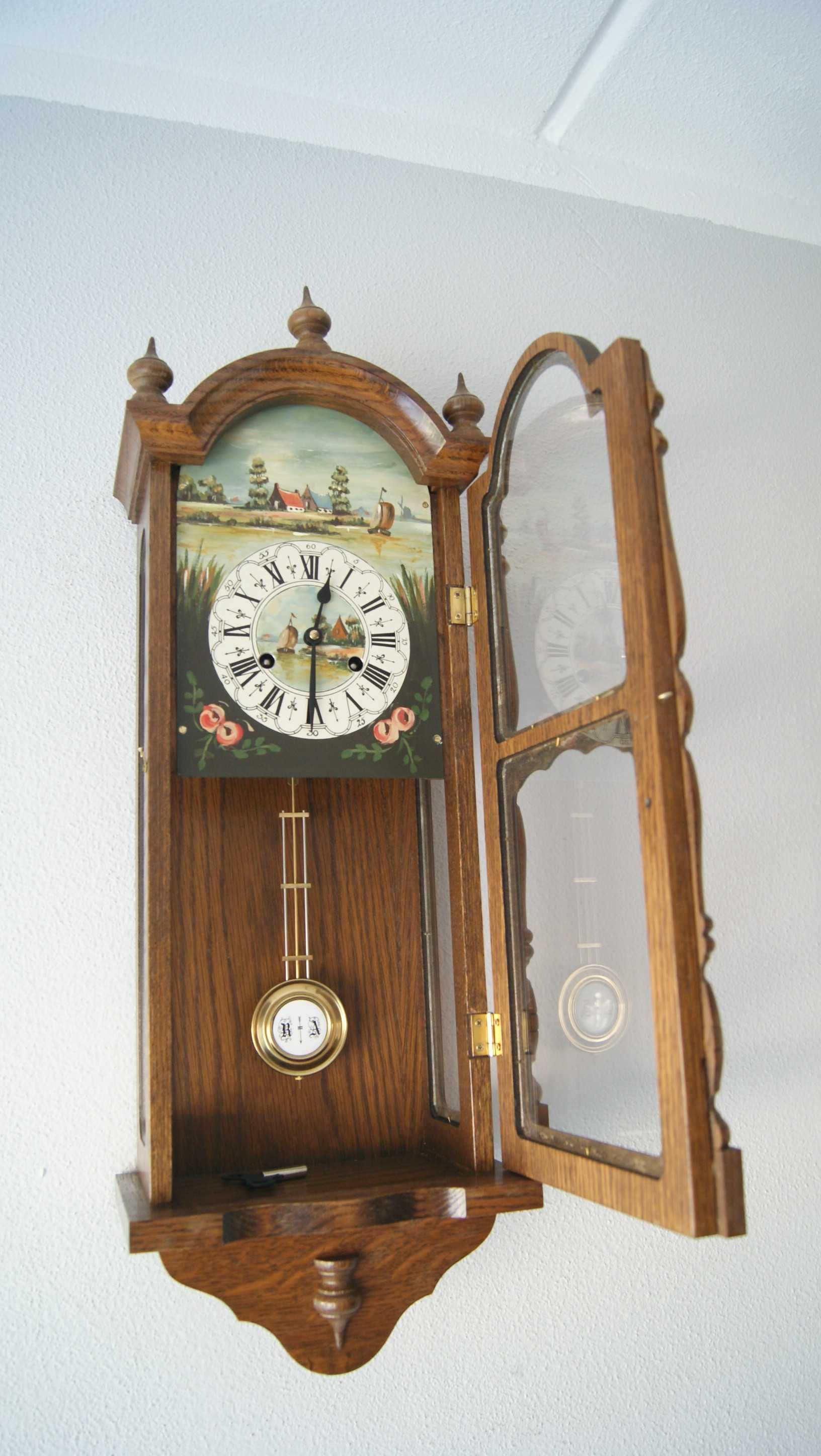 271 Zegar mechaniczny Hermle (FHS C) ręcznie malowana tarcza