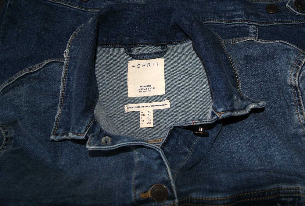 ESPRIT XL kurtka damska katana jeans jak nowa z elastanem