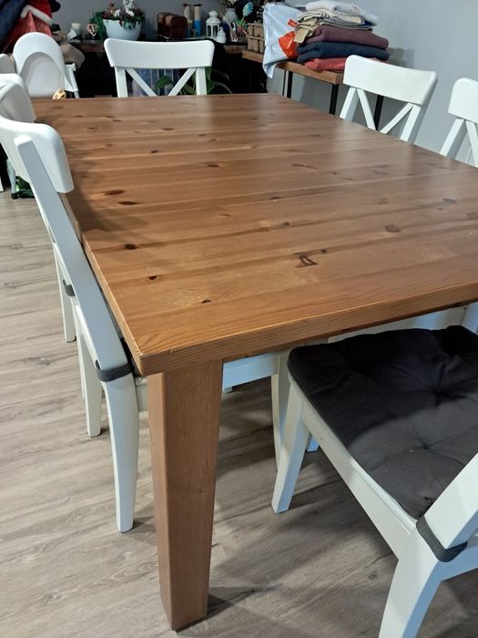 COMO NOVO - Mesa sala jantar + 6 cadeiras marca ikea