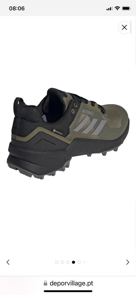 Ténis adidas Terrex Swift R3 GORE-TEX verde cinzento N 45 como novas