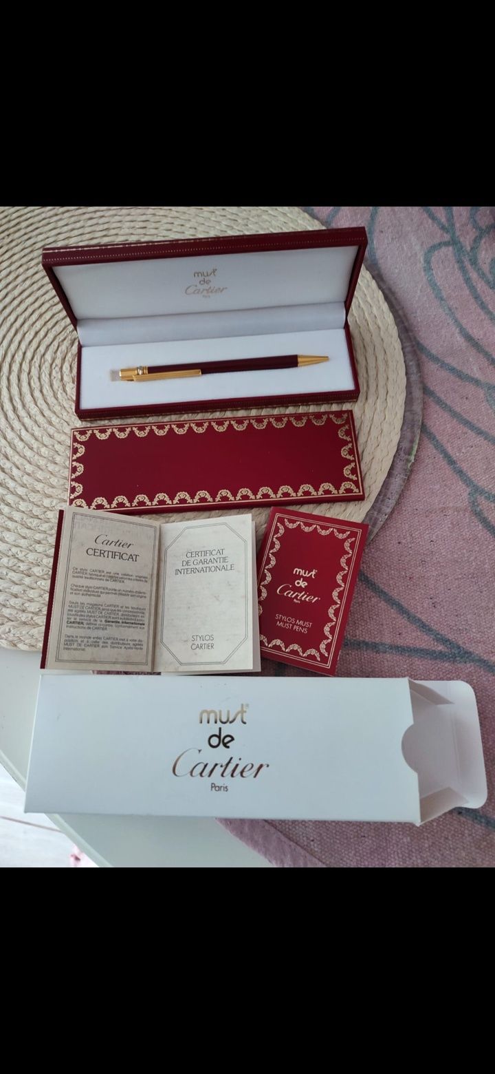 Długopis Cartier Paris złocony