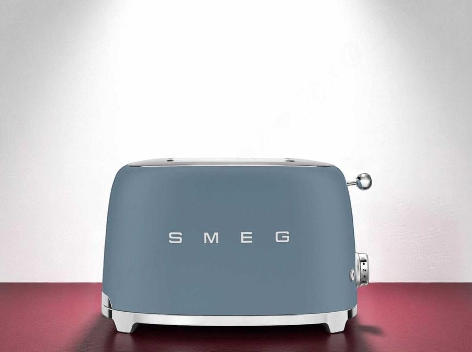 SMEG / СМЕГ Тостер TSF01SBMEU, ретро, 2 скибки, синій, компактний