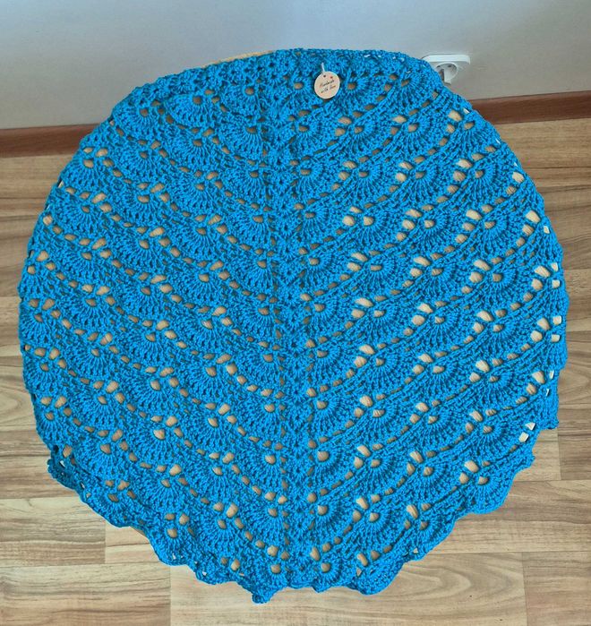 Turkusowa chusta - HANDMADE