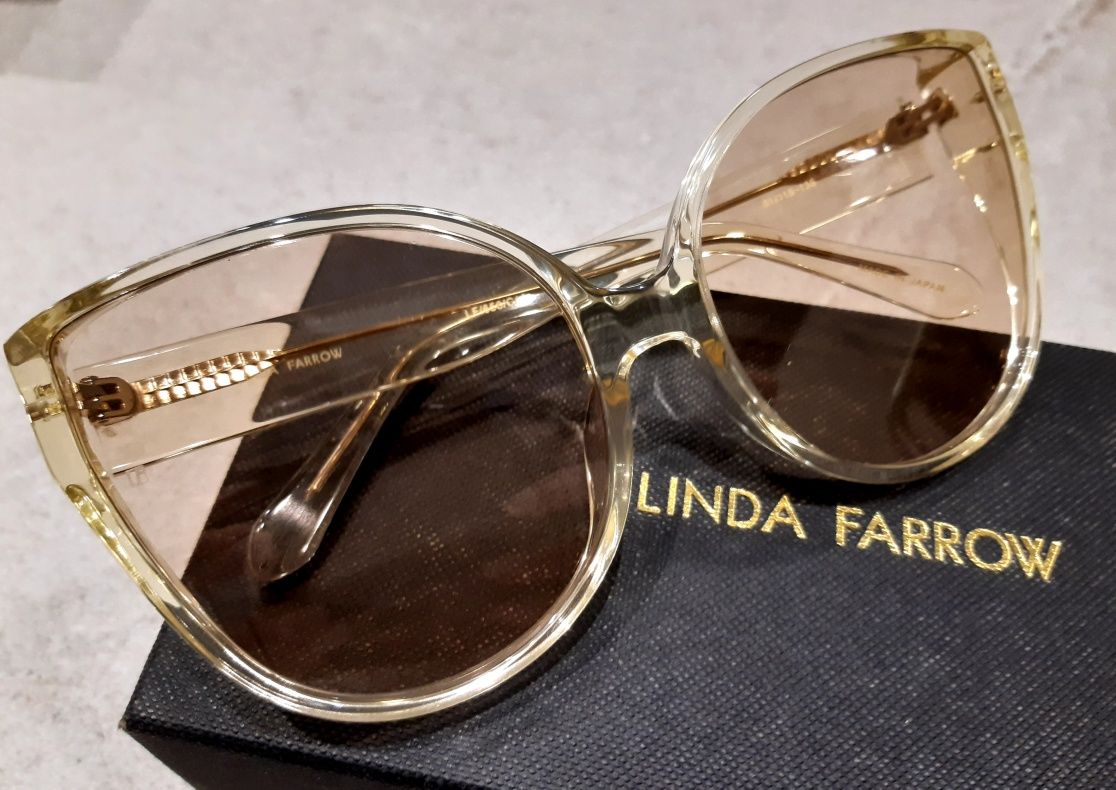Крупные солнцезащитные очки LF/656/C10 от Linda Farrow! Оригинал!