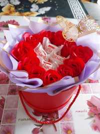 Flower box róża mydlana