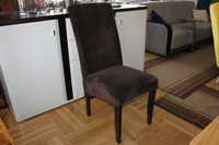 Krzesła -50% z wysokim oparciem brązowe jak sztruks ALAN dostępne 4 sz