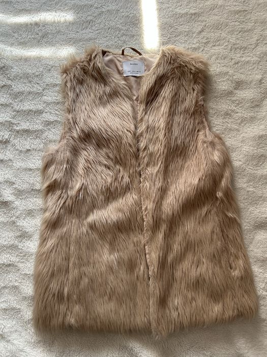 Kamizelka z imitacji futerka futerkowa