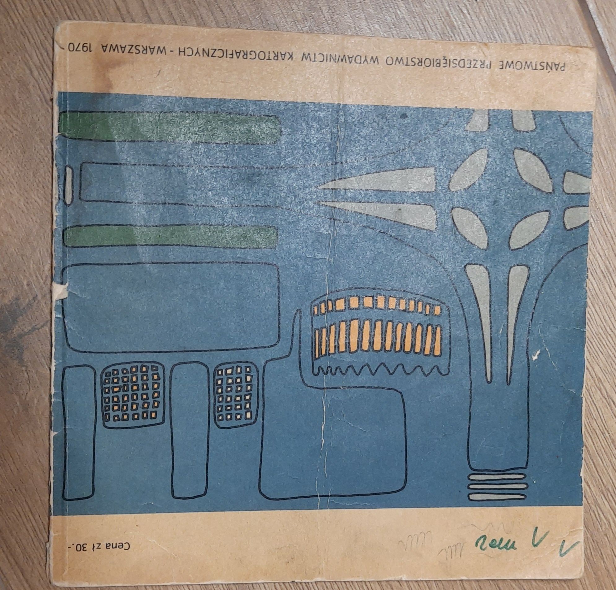Plan Warszawy 1970 unikat